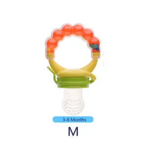 Baby Fruit Feeder Pacifier, Silicone Baby Food Feeder for Teething, BPA Free Infant Feeder Teether with Rattle, Fresh Fruit & Pu — image 17
