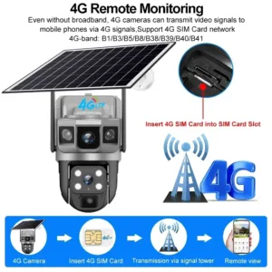 V380 Pro 4G Solar Outdoor PIR Human Detection Night Vision Waterproof 8MP PTZ Battery Video Surveillance CCTV IP Monitor Camera — image 2