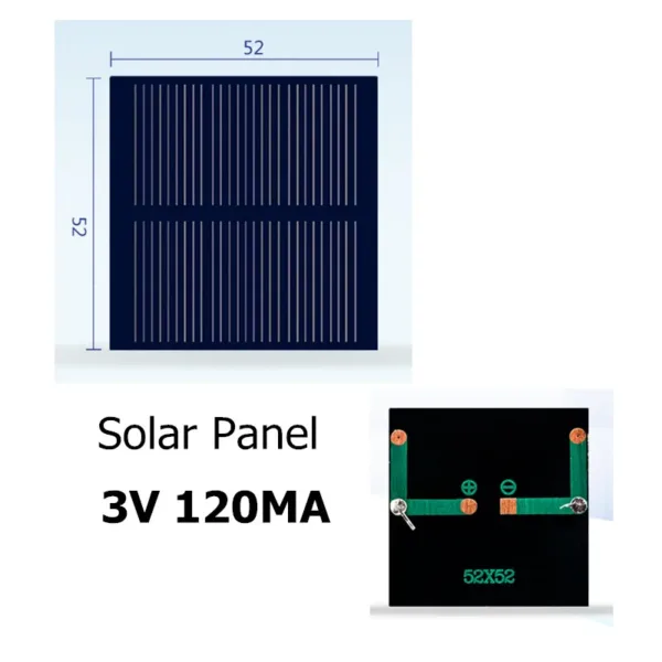 3V 120mA 52x52mm
