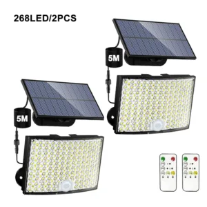 348LED Solar Lamp Outdoor Security Light with Motion Sensor Waterproof 126/328LED Powerful Spotlight Solar for Garden Garage — image 11