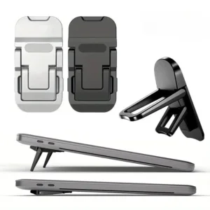 16PCS Foldable Laptop Stand Portable Metal Desktop Holder for Laptop Tablet and Phone Adjustable Stand for Work and Gaming