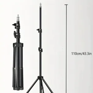 110cm tripod stand+O-clip, equipped with 10 inch live streaming ring fill light and selfie live streaming artifact — image 4