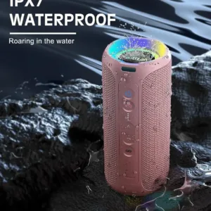 Ortizan X8 Pro, Waterproof Portable Bluetooth Speaker, RGB Lights, Premium Sound Quality