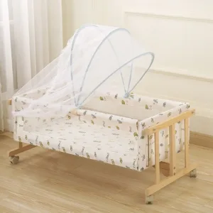 Full-coverage Crib Mosquito Net Mosquito Washable Stroller Safety Tent Foldable Breathable Cot Cover for Holidays Travel Summer — image 4