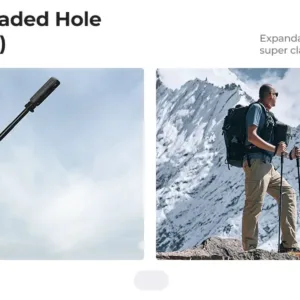 K&F CONCEPT Foldable Selfie Stick for Insta360 X5 X4 X3 DJI Osmo 360 92.5cm/36.4inch Aluminum Alloy Extension Rod Invisible Pole — image 15