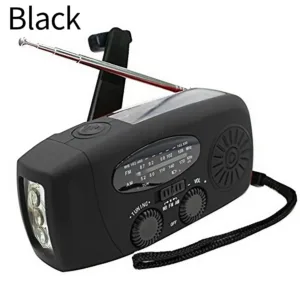 Multifunctional Portable Radio Hand Crank Solar Power FM AM WB NOAA Weather Radio Emergency LED Flashlight Flashlight Power Bank — image 7