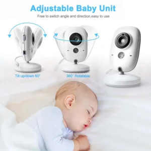New 3.5'' Video Baby Monitor Night Vision Security Cam 2.4G Mother Kid 2 Way Audio Talk Video Surveillance Cam With Temperature — image 5