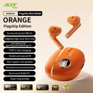 Acer Genuine Wireless Bluetooth Earphones, Semi-In-Ear Type, Latest 6.0 Chip with Stable Transmission, Coil Speaker for Directional Sound Transmission, High-Resolution Audio for Cl — image 8