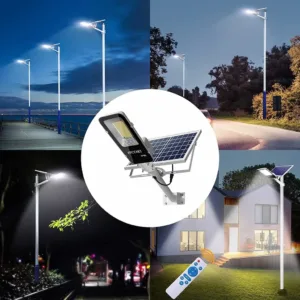 200W Powerful Solar Light Outdoor Solar Street Light 6000mah Waterproof Automatic Dusk to Dawn Street Light For Garage Garden — image 4