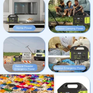 500W Portable Power Station Eg010Li, 307/384/461Wh LiFePO4 Solar Generator with PD/QC3.0, 90W Solar Input for Home Outdoor Emerg — image 12