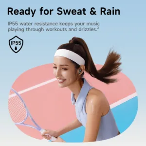 Baseus Bass BS2 Lite True Wireless Earbuds Bluetooth 6.0 Semi-in-Ear Earphones 2-Mic AI ENC 40H Playtime IP55 SuperBass Ear buds — image 4