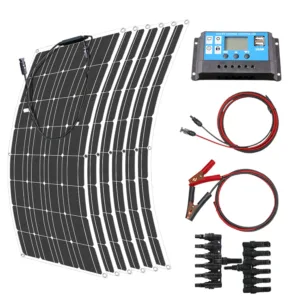 ASUNERGE 12V Flexible Solar Panel 600W 100W 200W 300W 400W 500W Bendable Waterproof Monocrystalline Best Solar Panel China RV — image 16