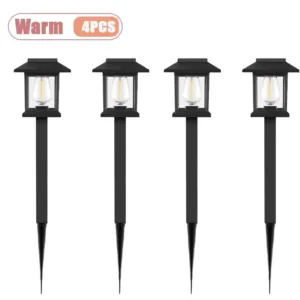 Outdoor Solar LED Ground Stake Light Lawn Lamp for Garden Villa Courtyard Park Landscape Yard Atmosphere Lighting — image 10
