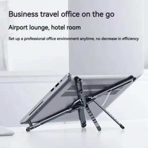Foldable Magnetic Laptop Stand Aluminum Alloy Portable Adjustable Stand Heat Dissipation Holder Supports Phone Tablet Notebook — image 4
