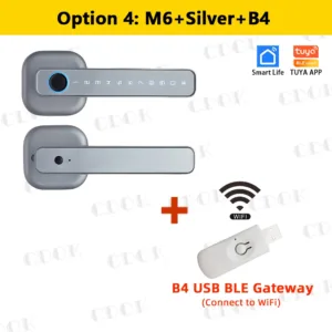 CDOK 2025 New M6 Tuya Bluetooth smart lock, door lock, fingerprint lock, password lock, multiple unlocking methods — image 9
