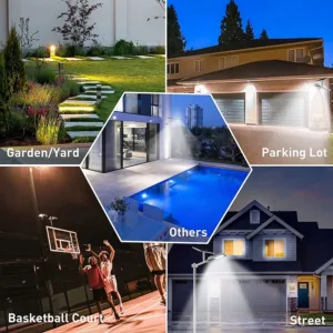 200W Powerful Solar Light Outdoor Solar Street Light 6000mah Waterproof Automatic Dusk to Dawn Street Light For Garage Garden — image 6