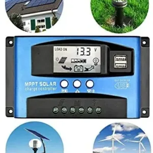 Y&H MPPT Solar Charge Controller 40A 60A 100A with Load/Dual USB /LCD 12V 24V Auto Solar Panel Charger Regulator — image 6