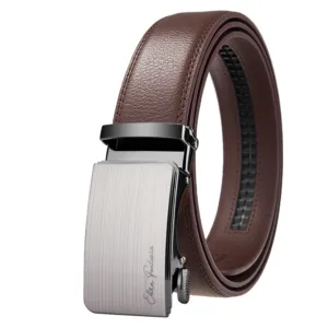 Fashion Designer Belt for Men High Quality Genuine Leather Men Belt Alloy Buckle Automatic Belt Business Belt Men — image 2