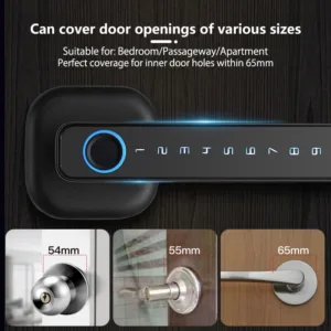 CDOK 2025 New M6 Tuya Bluetooth smart lock, door lock, fingerprint lock, password lock, multiple unlocking methods — image 5