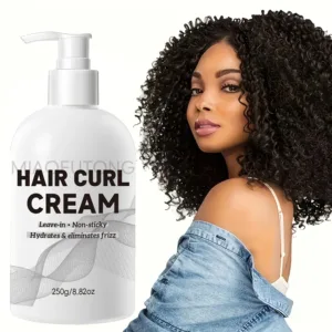 Strong Hold Curl Defining Cream with Argan Oil for Wavy Curls - Anti-Frizz Styling Cream for Long Lasting Bounce and Definition — image 3