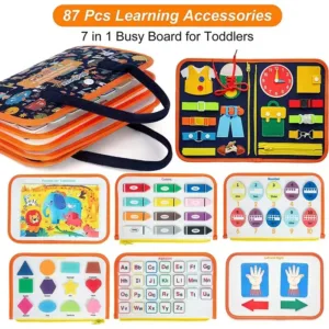 Montessori Busy Board for Ages 3-6 - Sensory Educational Toy for Early Learning & Fine Motor Skills Development — image 3