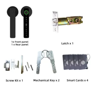 RAYKUBE M5 Tuya BLE Fingerprint Door Lock Digital Electronic Lock with Password/Key/IC Card/ Smartlife/ Tuya APP Unlock — image 6