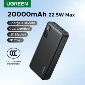 UGREEN 20000mAh PD 20W Power Bank Fast Charge Portable PowerBank for iPhone 17 16 15 Pro Max Xiaomi Phone External Battery 30W — image 7
