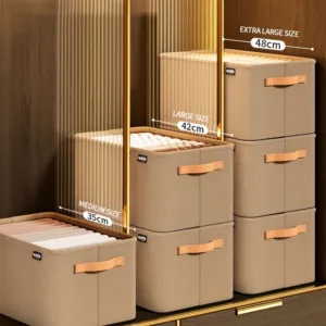 Thicken Clothes Organizer Pants Sweater Storage Cabinets Drawers Organizer Jeans Storage Box Wardrobe Clothes Storage Organizers — image 2
