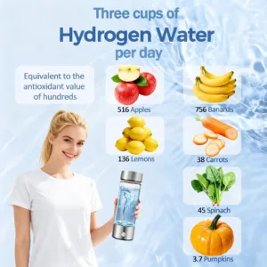 Portable Hydrogen Water Generator Bottle Rechargeable Electric Alkaline Water Ionizer Cup Hydrogen-Rich Health Care Drinkware — image 4