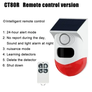 Outdoor Solar PIR Infrared Alarm Smart WiFi Siren Waterproof Wireless 433MHz Burglar Strobe Sensor Multiple Versions Available — image 8