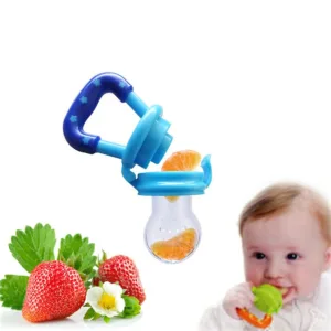 Mommy And Angel 1 Pcs Fruit and Vegetable Teether Cereal Food Supplement Feeder Silicone Chew Baby Feeding Tableware