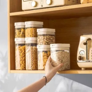 Pasta Storage Box Transparent Plastic Grain Seal Tank Spaghetti Storage Container Moisture-Proof Snack Jar Kitchen Food Tank — image 4