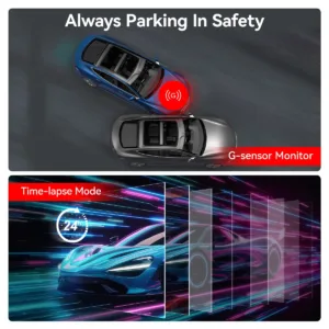 REDTIGER F9 Dash Cam 4K Dash Camera Front and Rear WiFi GPS Car Camera for Parking Mode Night Vision Car Recorder By App Control — image 4
