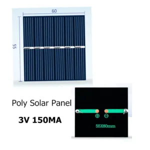 1PC 1V 1.5V 2V 2.5V 3V 3.5V Mono/poly Solar Panel 50mA 80mA 100mA 130mA 150mA 300mA Mini Round/Square DIY Solar Charger — image 24