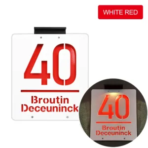 Personalized Solar LED House Number Outdoor 3D Cut Acrylic Door Plate Illuminated Door Number Solar Lights Outdoor Door Sign — image 9