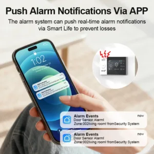 PGST WiFi 4G GSM Alarm System Works with TUYA Smart Life for Home Security with PIR Wireless Solar Siren Works with Aleax — image 4