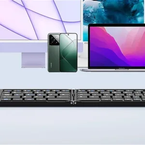MINGCVIL Mini Foldable Wireless Keyboard Slim Portable Bluetooth Keyboard Rechargeable Folding Keyboard for IOS Windows Android — image 15