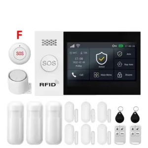 PGST WiFi 4G GSM Alarm System Works with TUYA Smart Life for Home Security with PIR Wireless Solar Siren Works with Aleax — image 8