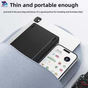 MINGCVIL Mini Foldable Wireless Keyboard Slim Portable Bluetooth Keyboard Rechargeable Folding Keyboard for IOS Windows Android — image 4