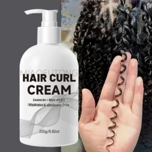Strong Hold Curl Defining Cream with Argan Oil for Wavy Curls - Anti-Frizz Styling Cream for Long Lasting Bounce and Definition — image 7