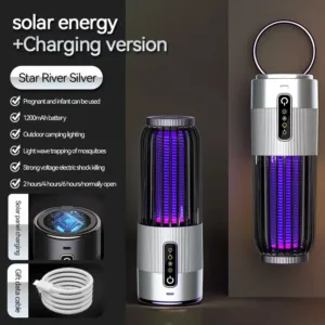Electric Mosquito Killer Lamp Insect Fly Trap Camping Outdoor Light USB Solar Charging Mosquito Killer Insect Repellent 2025 — image 10