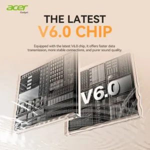 Acer Genuine Wireless Bluetooth Earphones, Semi-In-Ear Type, Latest 6.0 Chip with Stable Transmission, Coil Speaker for Directional Sound Transmission, High-Resolution Audio for Cl — image 4