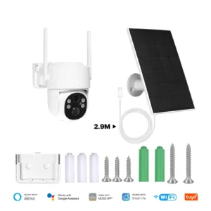 MOES Tuya 4G/WIFI 4MP Surveillance Smart Security Camera Solar Charging IP65 Waterproof Human Tracking Full Color Night Vision — image 7