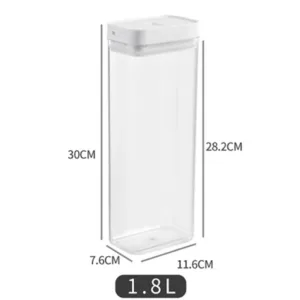 Pasta Storage Box Transparent Plastic Grain Seal Tank Spaghetti Storage Container Moisture-Proof Snack Jar Kitchen Food Tank — image 7