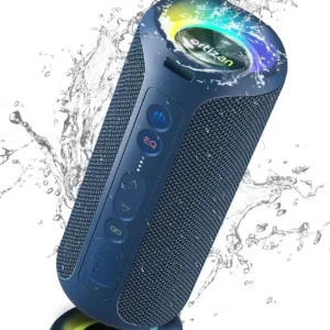 Ortizan X8 Pro Bluetooth Speaker Portable with 40W Stereo Sound,Rich Bass,IPX7 Waterproof, 30H Playtime, Mixed Color Lights,3 EQ