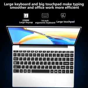 NAIWO 2026 14.1"Ultra Slim Laptop Windows11 16GB 2TB SSD Gamer Notebook Intel 4405U 1920*1080 Display Office Study Computer PC — image 5