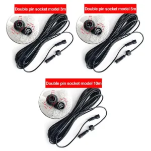 2 Pin Plug Solar Cable Extension 3M/5M/10M Waterproof Power Connection Wire Street Light Extension Cord — image 6