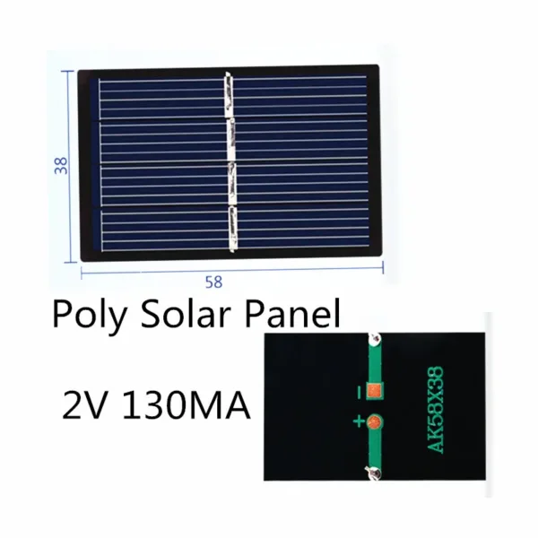 2V 130mA 58x38mm