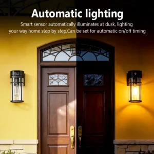 Jarnex Outdoor Porch Light Camera 2K PTZ WiFi Security Camera AI Human Detection Yard Light 4MP Two Way Audio PTZ Garden Lamp — image 5