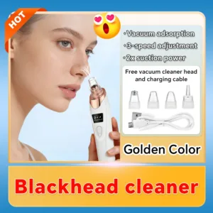 Blackhead Remover Pore Cleaner Black Dots Vacuum Cleaner Skin Pimple Acne Extractor Facial Cleaning Electric Black Head Removal — image 9